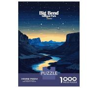 Puzzles for Adults 1000 Piece Big Bend National Park Jigsaw Brain Teaser Game Presents for Women Unique Birthday And Xmas Gifts 38x26cm/1000pcs