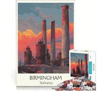 Puzzles for Adults 1000 Piece Birmingham Alabama, Practical Game, But Fun And Humorous, Wishlist with Santa Claus 38x52cm