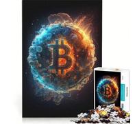Puzzles for Adults 1000 Piece Bitcoin Universe V, Toy Wall Decor, Challenging To Complete, Unique Birthday And Gifts 38x52cm