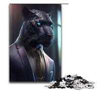 Puzzles for Adults 1000 Piece Black Panther in Suit Toy Intellectual Game Is Ideal As A Gift for The Whole Family 75x50cm