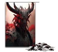 Puzzles for Adults 1000 Piece Blood Red Shadow Pattern Assembly Help The Brain Exercise Addictive Toys to Cultivate Patience 75x50cm