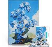 Puzzles for Adults 1000 Piece Bloom in Forget-Me-Nots pädagogische Herausforderung Künstlersammlung, Bildende Kunst52x38cm