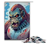 Puzzles for Adults 1000 Piece Blue Cyborg Ape Toy Intellectual Game Is Ideal As A Gift for The Whole Family 75x50cm