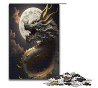 Puzzles for Adults 1000 Piece Brave Dragon Jigsaw Birthday Present Gifts for And Teenager Age 14 Years Up 75x50cm