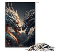 Puzzles for Adults 1000 Piece Brave Dragon Pattern Assembly Help The Brain Exercise Addictive Toys to Cultivate Patience 75x50cm