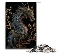 Puzzles for Adults 1000 Piece Brave Dragon Pattern Assembly Help The Brain Exercise Addictive Toys to Cultivate Patience 75x50cm