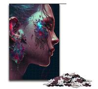 Puzzles for Adults 1000 Piece Bright Goddess Pattern Assembly Help The Brain Exercise Addictive Toys to Cultivate Patience 75x50cm