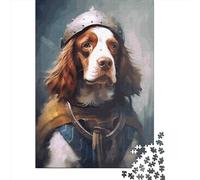 Puzzles for Adults 1000 Piece Brittany Spaniel Viking Creative Paper Puzzles-Puzzle Hands-on Game Jigsaw-Family Decoration 1000pcs (38x26cm)