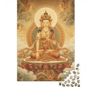 Puzzles for Adults 1000 Piece Buddha Statue Creative Wooden Puzzles-Puzzle Hands-on Game Jigsaw-Family Decoration 1000pcs (75x50cm)
