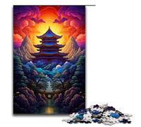 Puzzles for Adults 1000 Piece Bulguksa Temple South Korea Toy Intellectual Game Is Ideal As A Gift for The Whole Family 75x50cm