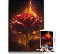 Puzzles for Adults 1000 Piece Burning Love V Peaceful And Satisfying Pastime Perfect Interlock Precision Cut Toy Size 38x26cm