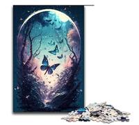 Puzzles for Adults 1000 Piece Butterfly Dream Pattern Assembly Help The Brain Exercise Addictive Toys to Cultivate Patience 75x50cm