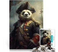 Puzzles for Adults 1000 Piece Captain Panda the Sailor Staycation: Zeit totschlagen Tolles Geschenk für Spiele75x50cm
