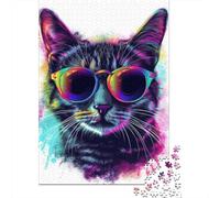 Puzzles for Adults 1000 Piece Cat Creative Paper Puzzles-Puzzle Hands-on Game Jigsaw-Family Decoration 1000pcs (38x26cm)