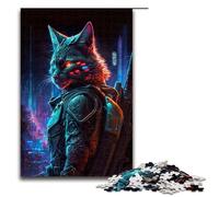 Puzzles for Adults 1000 Piece Cat Human Pattern Assembly Help The Brain Exercise Addictive Toys to Cultivate Patience 75x50cm