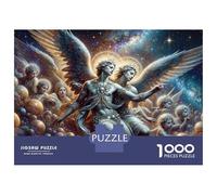 Puzzles for Adults 1000 Piece Celestial Angels in Space Puzzle for Adults Relaxing Games Staycation Kill Time Unique Birthday And Xmas Gifts 52x38cm/1000pcs