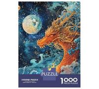 Puzzles for Adults 1000 Piece Celestial Dragons Gaze Jigsaw for Adults Relax Games Difficult Hard Unique Birthday And Xmas Gifts 38x26cm/1000pcs
