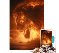 Puzzles for Adults 1000 Piece Celestial Lion King Help The Brain Exercise But Fun And Humorous Toy Wall Decor for And from 14 Years And over (38x26cm)