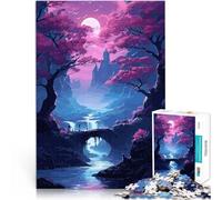 Puzzles for Adults 1000 Piece Cherry Blossom Japan Art Spiele Spielzeug Geschenk Geeignet für die Schreibtischdekoration38x26cm