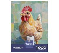 Puzzles for Adults 1000 Piece Chicken And Toilet Paper Jigsaws for Adults Brain Teaser Game Analysis And Logic Fun at Home Activities, 38x26cm/1000pcs