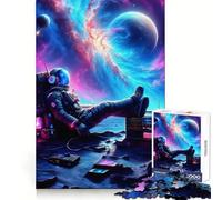Puzzles for Adults 1000 Piece Chill Everywhere Fine Cut Art Mental Exercise Fun Quiet Time Game Christmas Art Display (38x26cm)