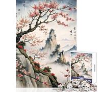 Puzzles for Adults 1000 Piece Chinas Classical Paintings Brain Teaser Game But Fun And Humorous Toy Wall Decor Fun Activities at Home (75X50CM)