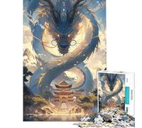 Puzzles for Adults 1000 Piece Chinese Dragon Temple Help The Brain Exercise But Fun And Humorous Toy Wall Decor for And from 14 Years And over (38x26cm)