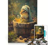 Puzzles for Adults 1000 Piece Chipmunk Tea Time in The Wellness, Toy Wall Decor, Challenging To Complete, Unique Birthday And Gifts 38x26cm