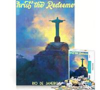 Puzzles for Adults 1000 Piece Christ The Redeemer, Rio De Janeiro, Toy Wall Decor, Challenging To Complete, Unique Birthday And Gifts 38x52cm