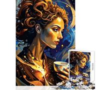 Puzzles for Adults 1000 Piece Coffee Harmony Practical Game Stress Reliever Home Decoration Toys Fun Activities at Home (38x26cm)