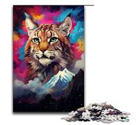 Puzzles for Adults 1000 Piece Colorful And Handsome Cat Jigsaw Puzzle Home Educational Games DIY Toys Great Gift for Games 75x50cm