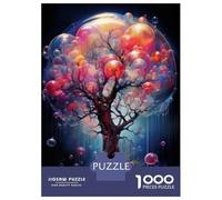 Puzzles for Adults 1000 Piece Colorful Bubble Tree Art Print Jigsaw for Adults Relax Games Difficult Hard Unique Birthday And Xmas Gifts 70x50cm/1000pcs