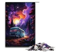 Puzzles for Adults 1000 Piece Colorful Car at Night Jigsaw Puzzle Home Educational Games DIY Toys Great Gift for Games 1000 PCS(38x26cm)