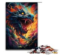Puzzles for Adults 1000 Piece Colorful Chinese Dragon Puzzles Game Toys Funny 75x50cm