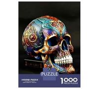 Puzzles for Adults 1000 Piece Colorful Decorative Skull Statue Jigsaw for Adults Relax Games Difficult Hard Unique Birthday And Xmas Gifts 52x38cm/1000pcs