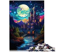 Puzzles for Adults 1000 Piece Colorful fantasy castle Home Educational Games DIY Toys 26x38cm is ideal as gifts for the whole family