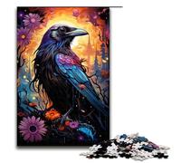 Puzzles for Adults 1000 Piece Colorful Fantasy Crow Jigsaw Birthday Present Gifts for And Teenager Age 14 Years Up 1000 PCS(75x50cm)