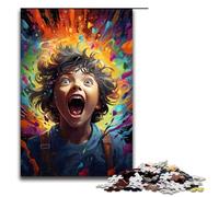 Puzzles for Adults 1000 Piece Colorful Fantasy Little Boy Jigsaw Birthday Present Gifts for And Teenager Age 14 Years Up 1000 PCS(75x50cm)