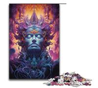 Puzzles for Adults 1000 Piece Colorful God Pattern Assembly Help The Brain Exercise Addictive Toys to Cultivate Patience1000 PCS(38x26cm)