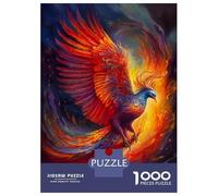 Puzzles for Adults 1000 Piece Colorful Phoenix Puzzle for Adults Brain Teaser Game Home Decoration Christmas Birthday Gifts 52x38cm/1000pcs