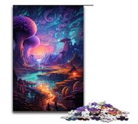 Puzzles for Adults 1000 Piece Colorful Psychedelic Ocean World Jigsaw Puzzle Home Educational Games DIY Toys Great Gift for Games 1000 PCS(75x50cm)