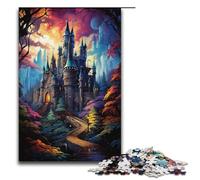 Puzzles for Adults 1000 Piece Colorful Psychedelic Palace in The Tree Jigsaw Puzzle Home Educational Games DIY Toys Great Gift for Games 1000 PCS(38x26cm)