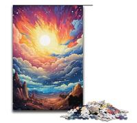 Puzzles for Adults 1000 Piece Colorful Psychedelic Paradise Pattern Assembly Help The Brain Exercise Addictive Toys to Cultivate Patience 1000 PCS(38x26cm)