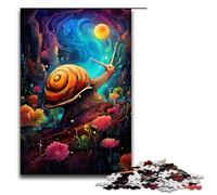 Puzzles for Adults 1000 Piece Colorful Psychedelic Snail Jigsaw Puzzle Home Educational Games DIY Toys Great Gift for Games 1000 PCS(75x50cm)