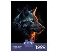 Puzzles for Adults 1000 Piece Colorful Wolf Adult Jigsaw Puzzle Brain Teaser Game But Fun And Humorous Challenging Game Gifts 70x50cm/1000pcs