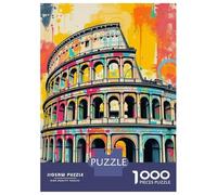 Puzzles for Adults 1000 Piece Colosseum Graffiti Art Adult Jigsaw Puzzle Brain Teaser Game But Fun And Humorous Challenging Game Gifts 70x50cm/1000pcs