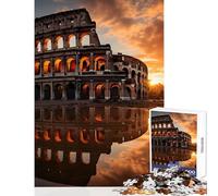 Puzzles for Adults 1000 Piece Colosseums Roman Empire Toy Wall Decor Art Work Gift for Educational Game Enhance Love between Couples Size 50x75cm