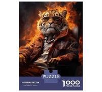 Puzzles for Adults 1000 Piece Cool Old Lion Animal Art Jigsaw for Adults Relax Games Difficult Hard Unique Birthday And Xmas Gifts 38x26cm/1000pcs