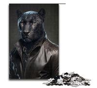 Puzzles for Adults 1000 Piece Cool Panther Pattern Assembly Help The Brain Exercise Addictive Toys to Cultivate Patience 75x50cm