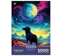 Puzzles for Adults 1000 Piece Cosmic Canine Serenity Jigsaw for Adults Relax Games Difficult Hard Unique Birthday And Xmas Gifts 52x38cm/1000pcs